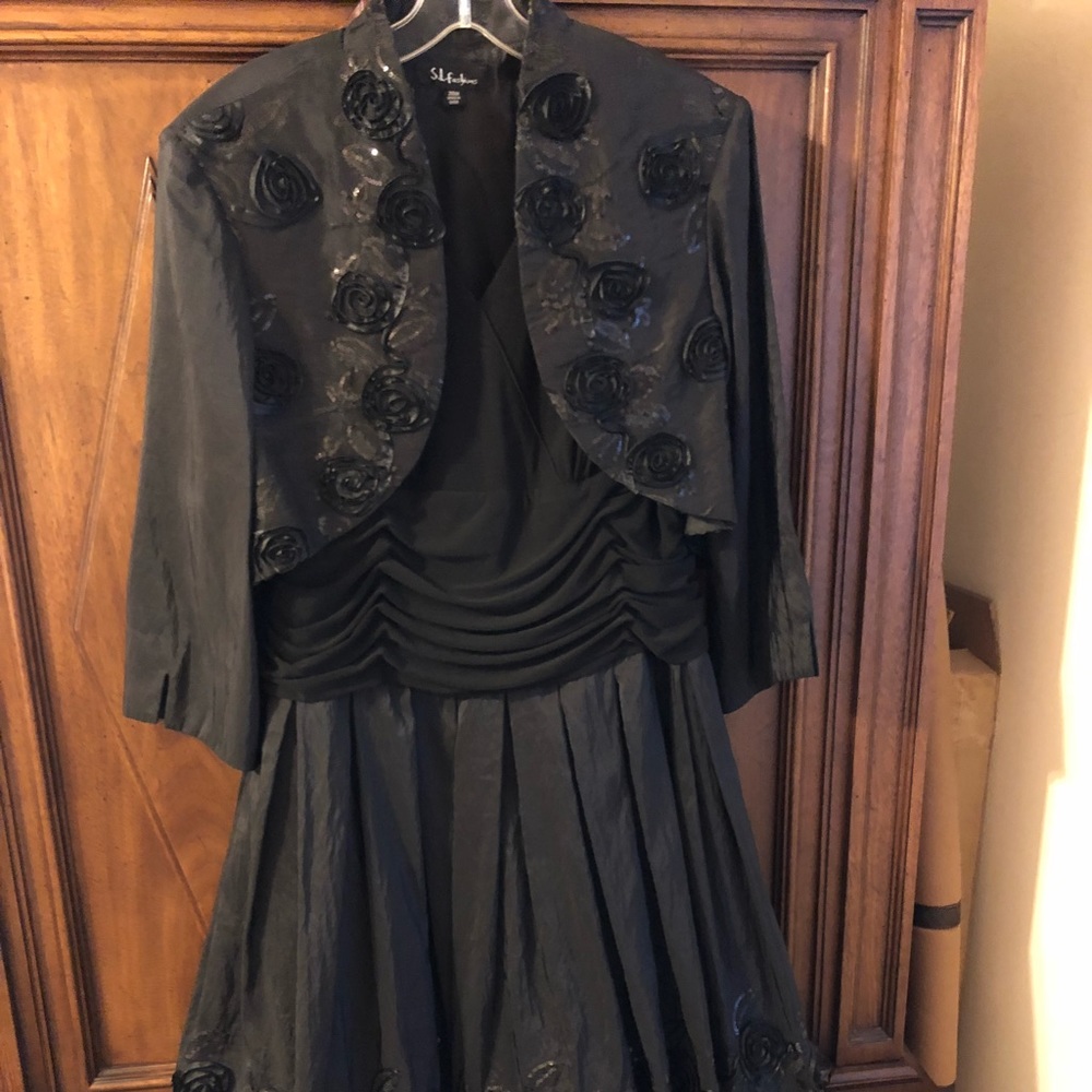 Black 2-piece Dress and Bolero Jacket